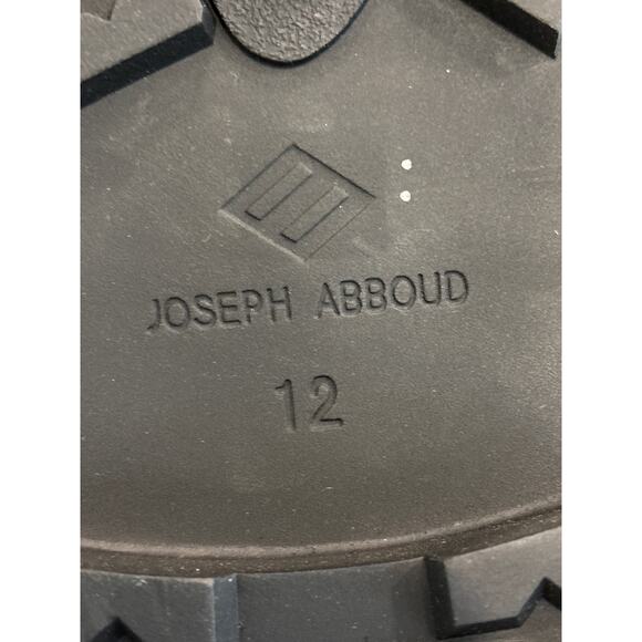 Joseph Abboud Lewis Mens Size 12 Brown Leather Suede Wingtip Lace Up Ankle Boots - Picture 7 of 10